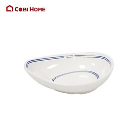 Chén chấm, bát tạo kiểu sang trọng màu trắng bằng nhựa Melamine cao cấp