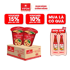 Thùng 24 ly mì lẩu thái tomyum ngon ngon vifon