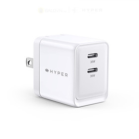 Mua Sạc Nhanh cho Iphone 14/13/12 Hyper Gan II DUAL USB-C PPS 33W / PD 35W HJG35NA - Hàng chính hãng