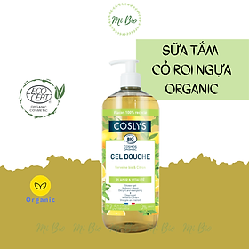 Sữa tắm hữu cơ dạng Gel chiết xuất Olive - Cỏ roi ngựa - Yến mạch cho da nhạy cảm 1L - Coslys