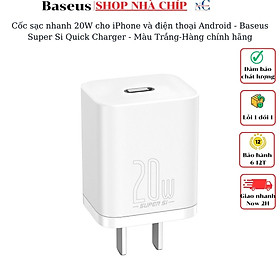 Sạc nhanh 20W cho iPhone và điện thoại Android - Baseus Super Si Quick Charger - Hàng chính hãng