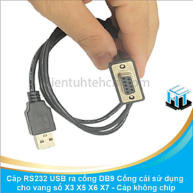 Mua Cáp RS232 USB ra cổng DB9 Cổng cái sử dụng cho vang số X3 X5 X6 X7 - Cáp không chip