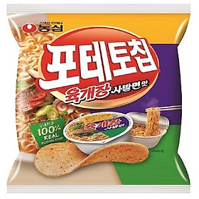 NONGSHIM Potato Chip Yukgaejang Instant Cup Ramen Flavor 125g