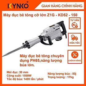 Mua Máy đục bê tông cầm tay cỡ lớn PH6 chính hãng Kynko Z1G-KD52-150 #6521 siêu khỏe