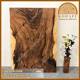 Mua Mặt gỗ me tây nguyên tấm cắt vuông mặt dài 87 x rộng 61 x dày 6.5 (cm) KL20356