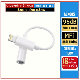 Mua Cáp CHOETECH AUX005 chuyển đổi từ cổng IP ra 3.5mm  (HÀNG CHÍNH HÃNG)