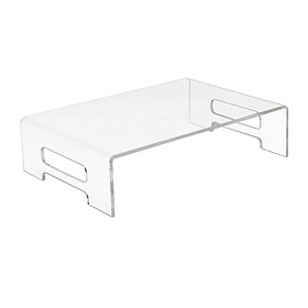 Clear Monitor Stand Platform Laptop  Riser Bed Tray Home Office