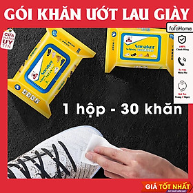 Khăn Giấy Ướt Lau Giày Sneaker Wipes Clean Thần Thánh (Gói 30 Miếng) Lau Giầy Siêu Sạch, Siêu Nhanh