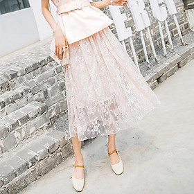 Chân váy ren 2 lớp dễ thương VAY73