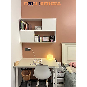Mua Kệ sách gỗ treo tường có cánh trang trí phòng khách FINILI hình dạng tổ ong FNLO326