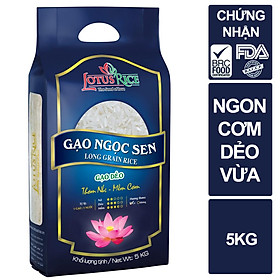 Gạo Ngọc Sen Lotus Rice 5kg - Cơm ngon dẻo vừa