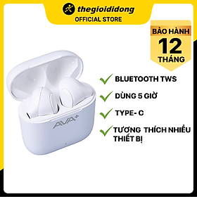Mua Tai nghe Bluetooth True Wireless AVA+ DS204A-WB Trắng - Hàng chính hãng