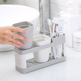 Kệ đựng 2 ly và bàn chải đánh răng để bàn