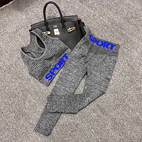 >> SO SÁNH GIÁ ĐỒ TẬP GYM NỮ TÂN BÌNH | Shopee Lazada Sendo Tiki 62 Set Đồ Tập Gym Nữ Áo Bra Dây Bản To, Quần Dài Sport Cao Cấp SP02 Cực Thấm Hút Mồ Hôi