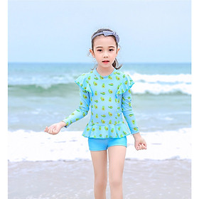 Đồ bơi bé gái tay dài dễ thương