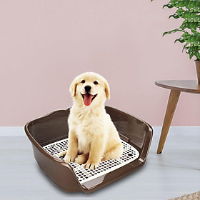 Indoor Dog Potty Tray No Litter Pad Holder for Small and Medium Dogs
