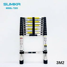 Mua Thang Inox rút gọn SUMIKA T320 - Chiều cao tối đa 3 2m  chiều cao rút gọn 0 75m  tải trọng 300kg