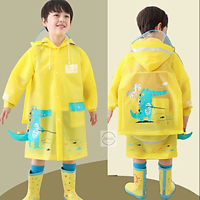 Mua Áo mưa trẻ em cao cấp có mũ   thiết kế phản quang  màu sắc dễ thương  chất liệu an toàn cho bé