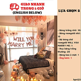 Bộ bong bóng trang trí tiệc cầu hôn hpni23