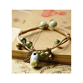Vòng tay gốm thời trang 3d vintage vgom29