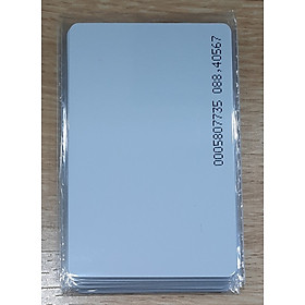 Bộ 10 thẻ cảm ứng mỏng có in 18 số ID tần số 125 khz độ dày 0.8 mm