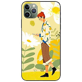 Ốp lưng in cho Iphone 11 Pro Max Mẫu Cô Gái Áo Vest