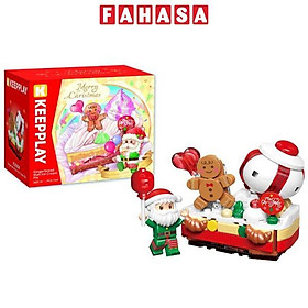 Đồ Chơi Lắp Ráp Chủ Đề Giáng Sinh - Gingerbread Man Ice Cream Pie - Keepplay K29804 (164 Mảnh Ghép)