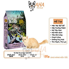 Thức Ăn Cho Mèo Chân Ngắn Taste Of The Wild Bao 2kg - Thức Ăn Cho Mèo, Vị Nai Nướng, Cá Hồi Xông Khói, Trái Cây, Rau Củ