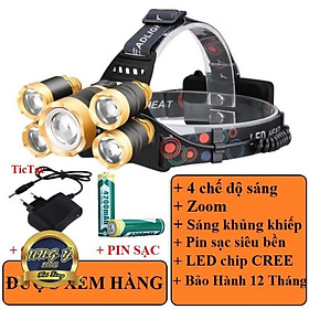 Mua Đèn đội đầu 5 bóng (viền vàng)
