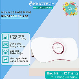 Đai Massage Bụng Cao Cấp KingTech KS-220 - Mát xa Rung, Nhiệt - Hỗ Trợ Giảm Đau Bụng Kinh, Đau Lưng - Quà Tặng Tuyệt Vời  Ngày Valentine 14/2, 8/3, 20/10 Cho Chị Em Phụ Nữ