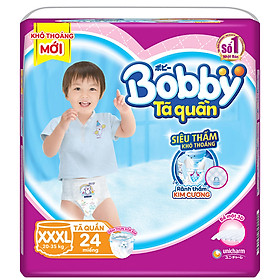 Tã quần Bobby Siêu Thấm Khô Thoáng gói đại XXXL24