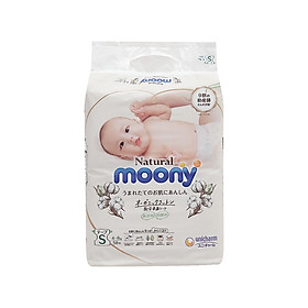 Moony Natural Nội Địa Nhật Bỉm Siêu Mỏng Siêu Thấm Hút Size Dán/Quần NB63/S58/M48/L36/XL32