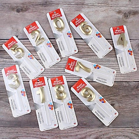 Mua Nến Nhũ Vàng 3D Số Sinh Nhật