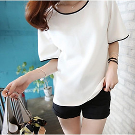 Áo thun nữ ngắn tay phong cách Hàn Quốc 206352 1(trắng)