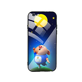 Ốp Lưng Kính Cường Lực cho điện thoại Iphone 6 Plus / 6s Plus - Pig Cute 07