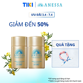 Bộ 2 Sữa chống nắng dưỡng da bảo vệ hoàn hảo Anessa Perfect UV Sunscreen Skincare Milk 20mlx2