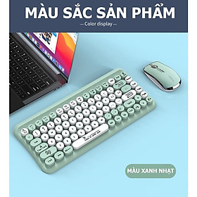 Mua Bộ bàn phím mini 85 phím nút tròn và chuột không dây LANGTU LT700 dùng cho văn phòng - VL