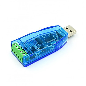 Bộ chuyển đổi công nghiệp USB sang RS485 RS232 Bộ chuyển đổi bảo vệ nâng cấp Khả năng tương thích V2.0 Tiêu chuẩn RS-485 A Mô-đun bảng kết nối Màu sắc: Xanh dương USB sang RS485