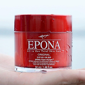 Kem Dưỡng Da Đa Năng Chống Lão Hóa, Làm Sáng Da Từ Dầu Ngựa Epona All In One Total Skin Care Intensive 50ml + Tặng kèm 1 băng đô tai mèo xinh xắn ( màu ngẫu nhiên)