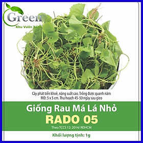 Mua Hạt Giống Rau Má Lá Nhỏ Chọn Lọc Tự Nhiên 1 Gam