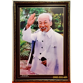 Tranh in dầu - BÁC HỒ VẪY TAY CHÀO ĐỒNG BÀO