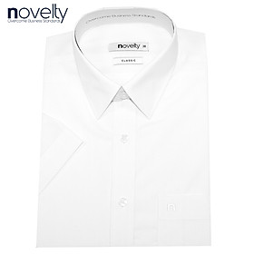 Áo sơ mi nam ngắn tay Novelty sọc caro to xanh dương NSMMCLMBCR171429N