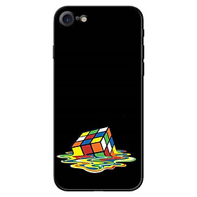 Ốp Lưng in cho Iphone 7, 8 Mẫu Rubik Màu Nước - Hàng Chính Hãng