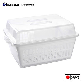 Bộ hộp bảo quản bát, đĩa có nắp đậy an toàn Inomata - Hàng nội địa Nhật Bản (#Made in Japan)