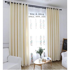 Mua Rèm vải thô màu kem sáng nhẹ nhàng  rèm cửa trang trí phòng khách  phòng ngủ - Cao cố định 2.2m