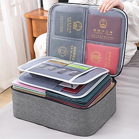 Cặp Đựng Hồ Sơ, Tài Liệu, Giấy Tờ Quan Trọng... Có Khóa Bảo Vệ, Nhiều Ngăn, Chống Nước - Lưu Trữ An Toàn Tiện Lợi, Hữu Ích Khi Đi Công Tác, Du Lịch