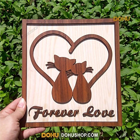 Mua Tranh Treo Tường Bằng Gỗ Handmade DOHU005: Forever Love - Thiết Kế Đơn Giản  Độc Đáo  Sang Trọng