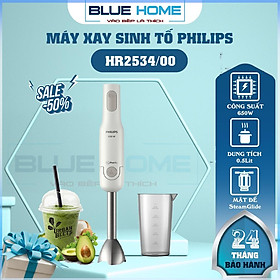 Mua Máy xay sinh tố cầm tay Philips HR2534  450w - Xay cháo nguội  cháo nóng  rau củ  sinh tố  Hàng Chính Hãng
