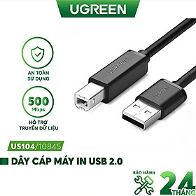 Cáp máy in USB 2.0 UGREEN US104 10845 - Hãng chính hãng