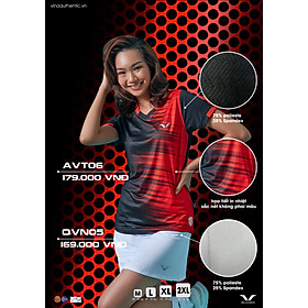 [MUA 1 TẶNG 1] ÁO THỂ THAO NỮ VNAVT06 VINA AUTHENTIC CAO CẤP, CO GIẢN, MỀM MẠI, CHẤT LƯỢNG, THẤM HÚT MỒ HÔI